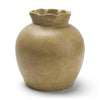 Mercana Melo Distressed Citron Yellow Ceramic Vase