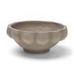 Mercana Konya Earthen Gray-Brown Dotted Paper Mache Centerpiece Bowl