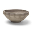 Mercana Konya Earthen Gray-Brown Dotted Paper Mache Centerpiece Bowl