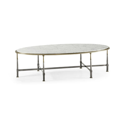 Jonathan Charles Hamilton Oval Cocktail Table ( 496064-SDG-M025 )