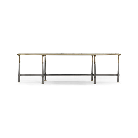 Jonathan Charles Hamilton Oval Cocktail Table ( 496064-SDG-M025 )