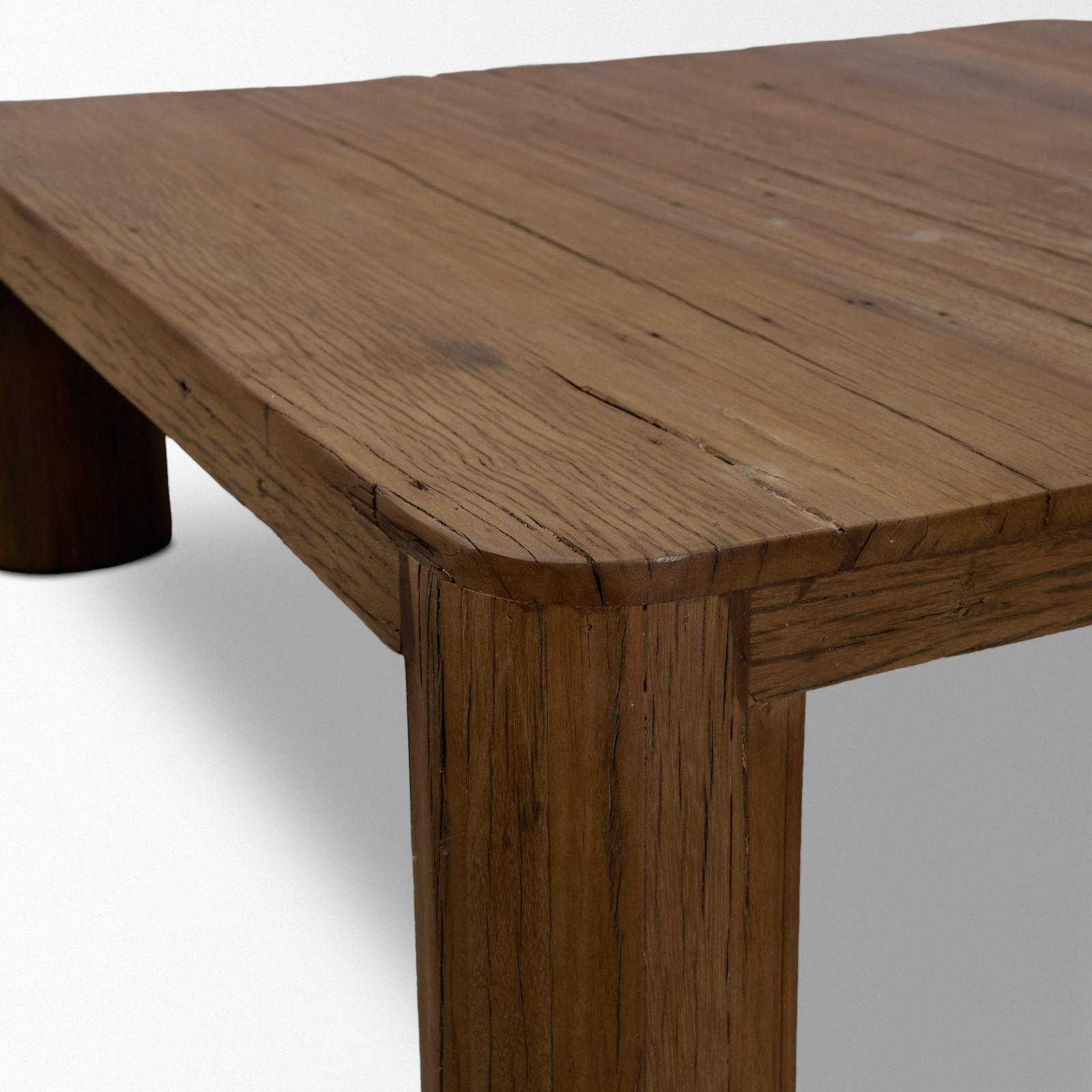Mercana Hewitt Square Smooth Reclaimed Wood Coffee Table