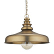 Mercana Keller Antiqued Brass Metal 1-Light Pendant