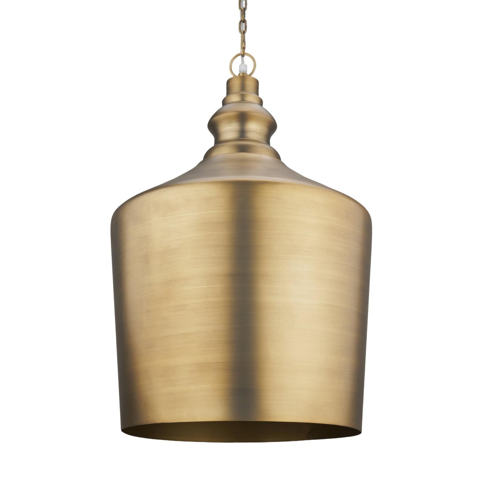 Mercana Keller Antiqued Brass Metal 1-Light Pendant