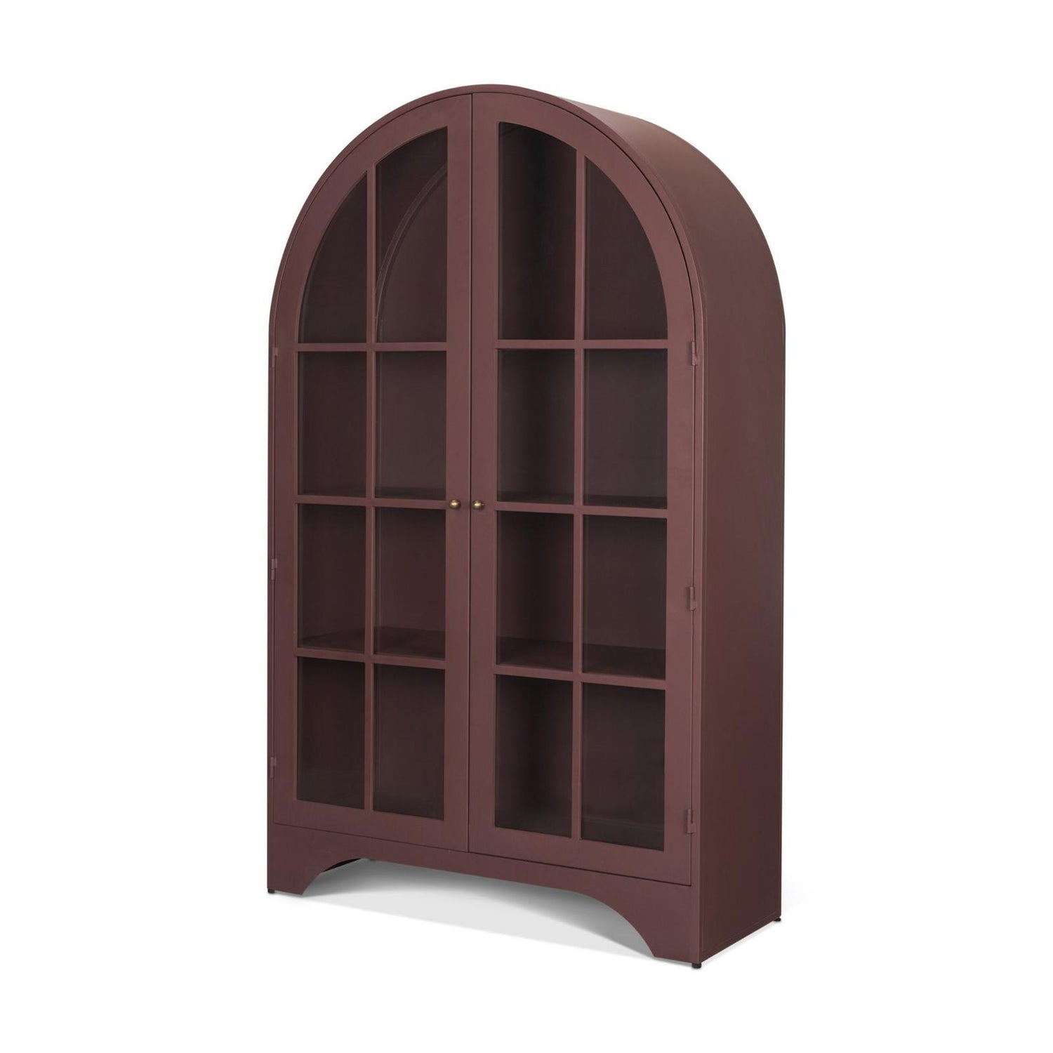 Mercana Rousseau Arched Curio Cabinet w/ Glass Doors