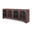 Mercana Rousseau 4 Door Closed Sideboard | Arched Glass