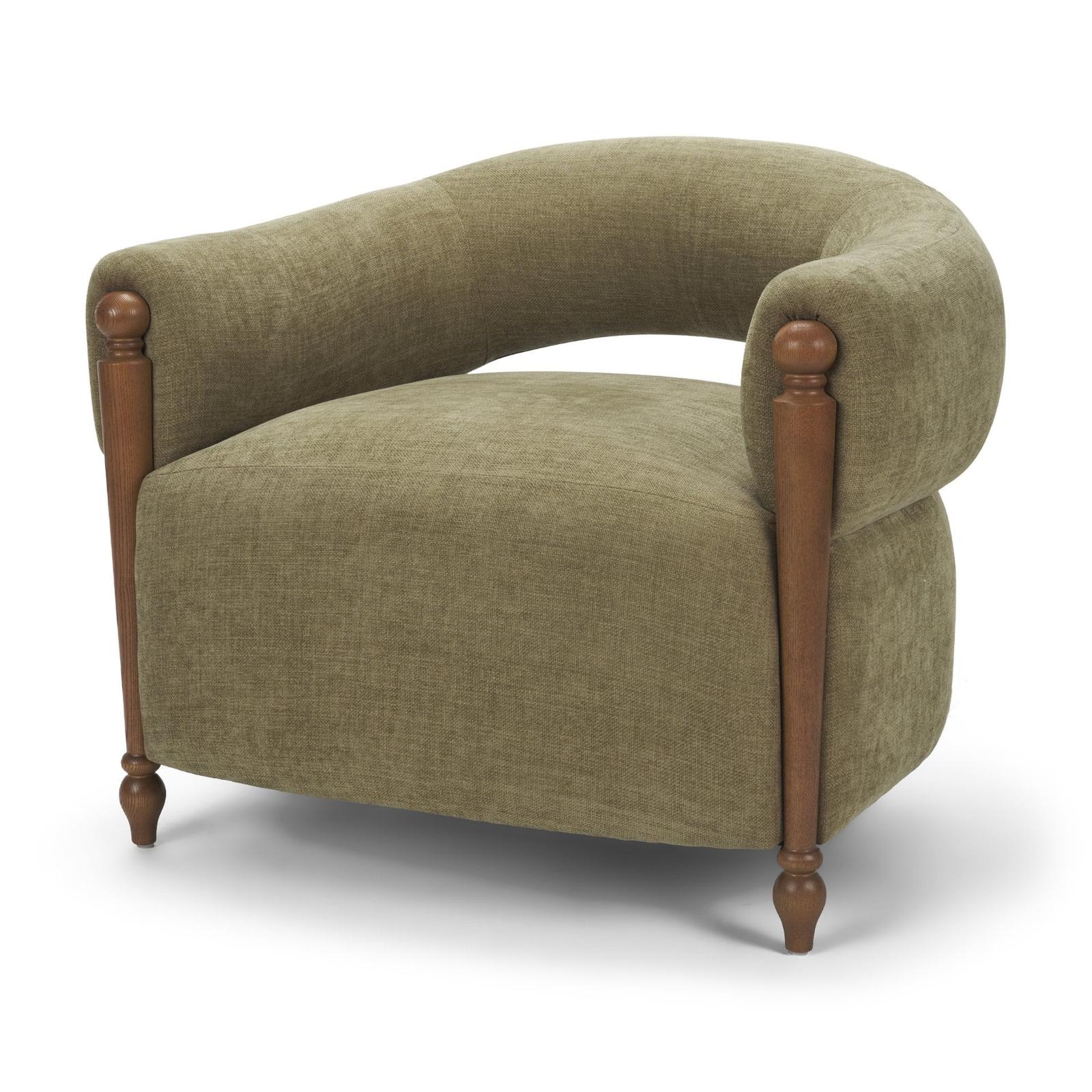 Mercana Margaux Open Back Barrel Accent Chair