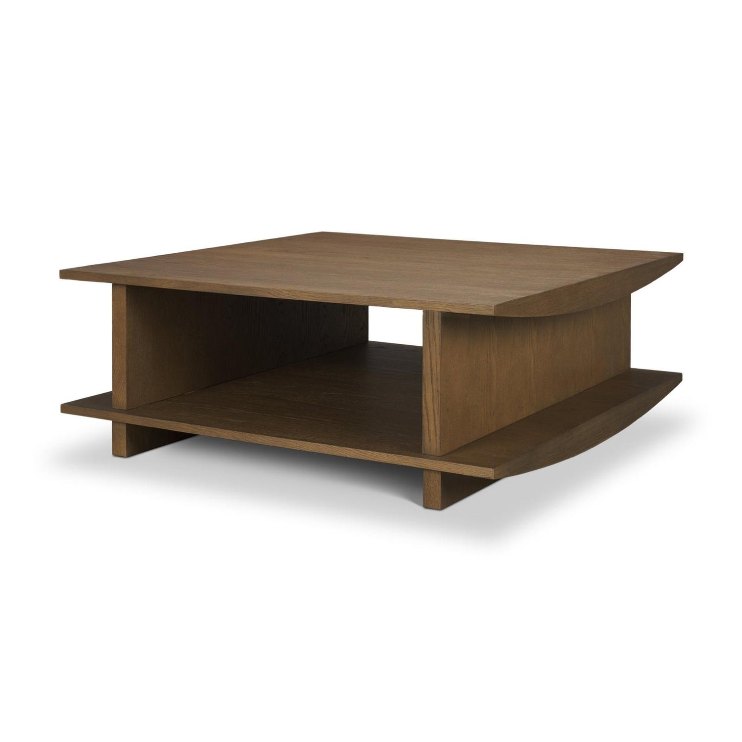 Mercana Boden Wood Coffee Table w/ Open Shelf
