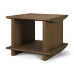 Mercana Boden Wood Side Table w/ Open Shelves