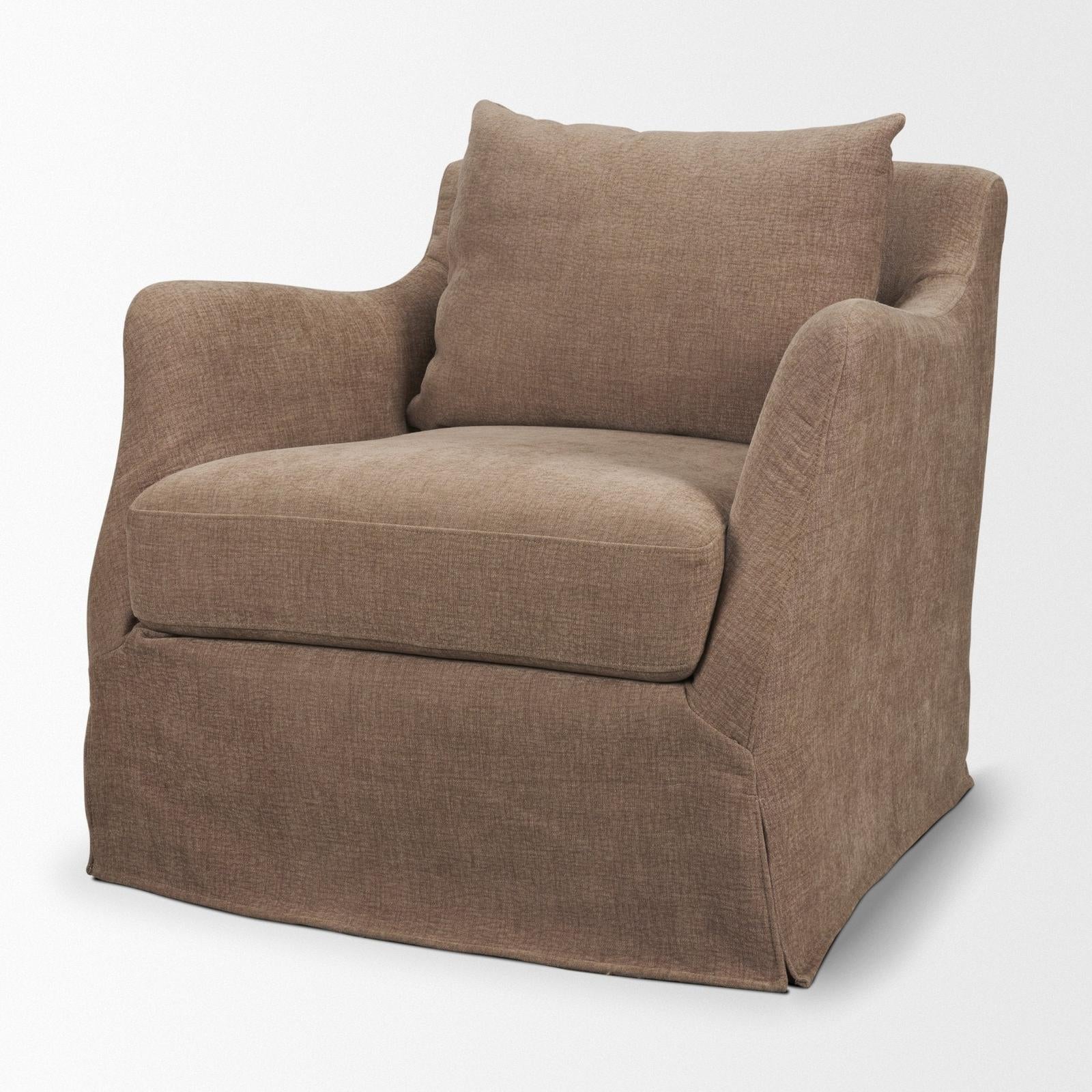 Mercana Ellington Slipcovered Slope Arm Accent Chair