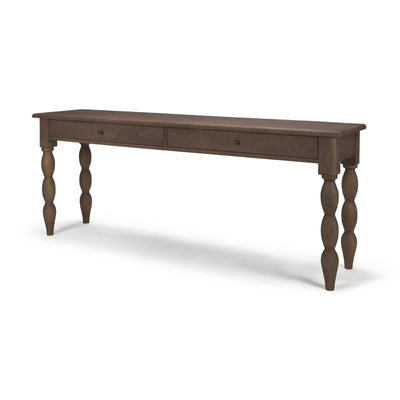 Mercana Angeline Spool Turned 2 Drawers Console Table