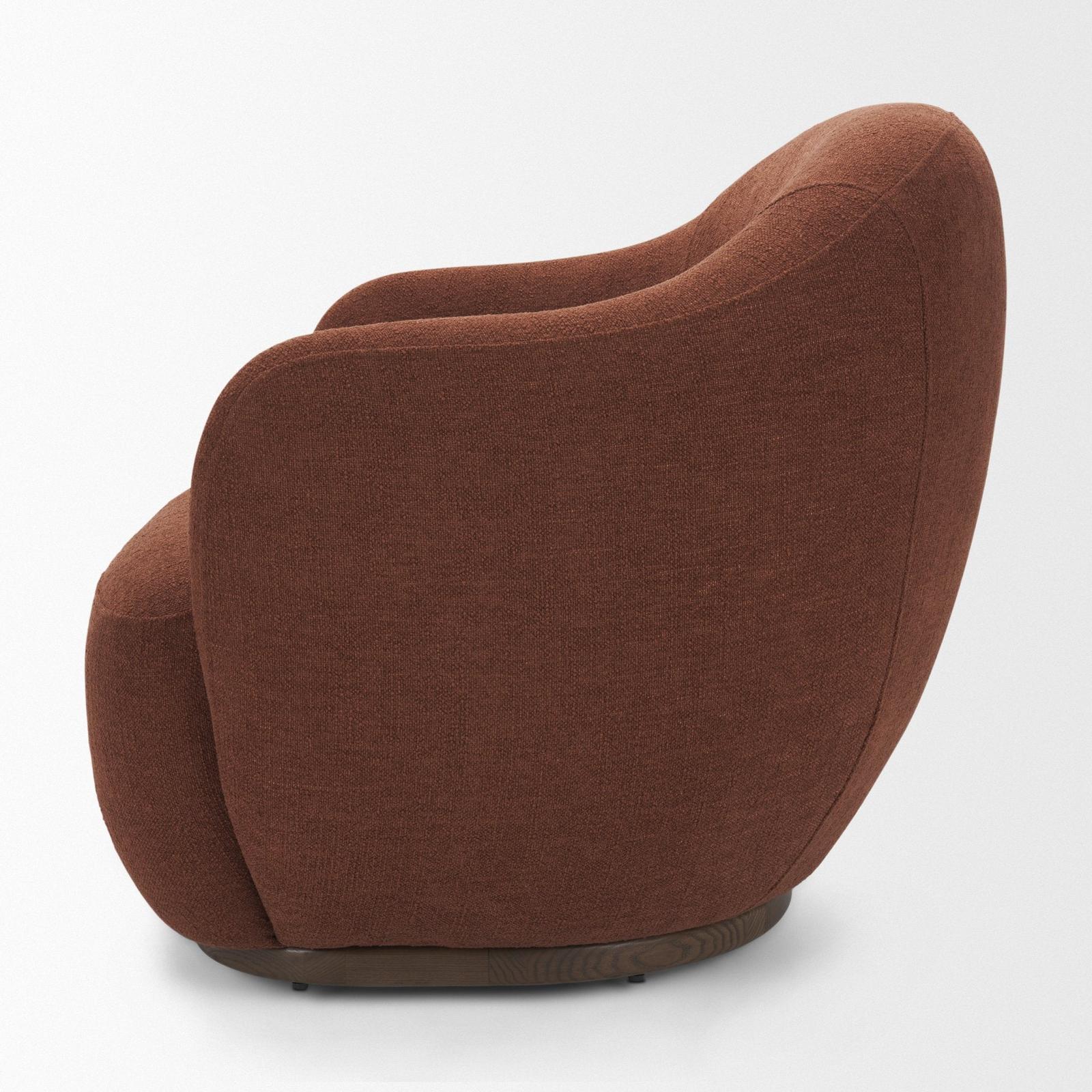 Mercana Hudson Fabric Upholstered Swivel Chair