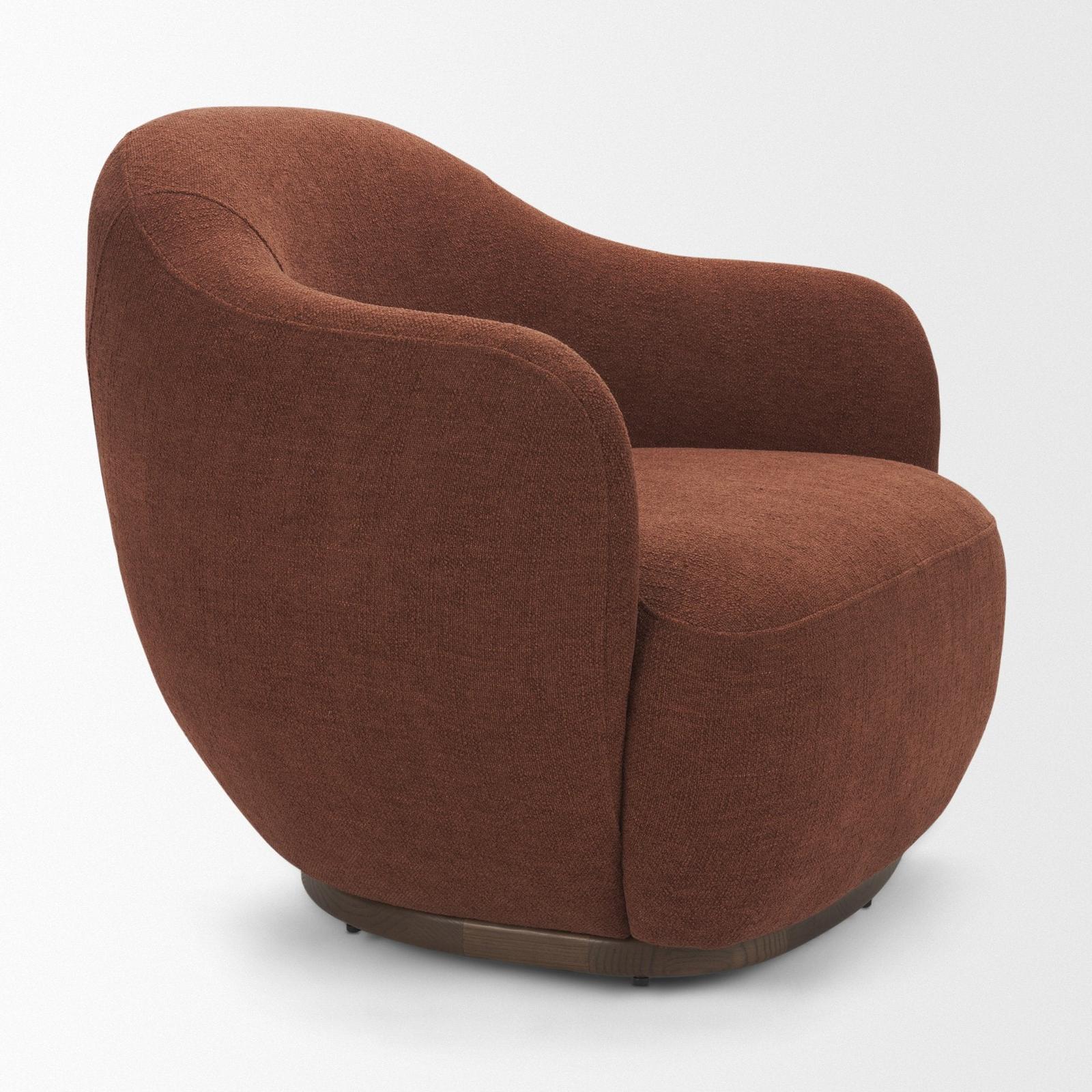 Mercana Hudson Fabric Upholstered Swivel Chair