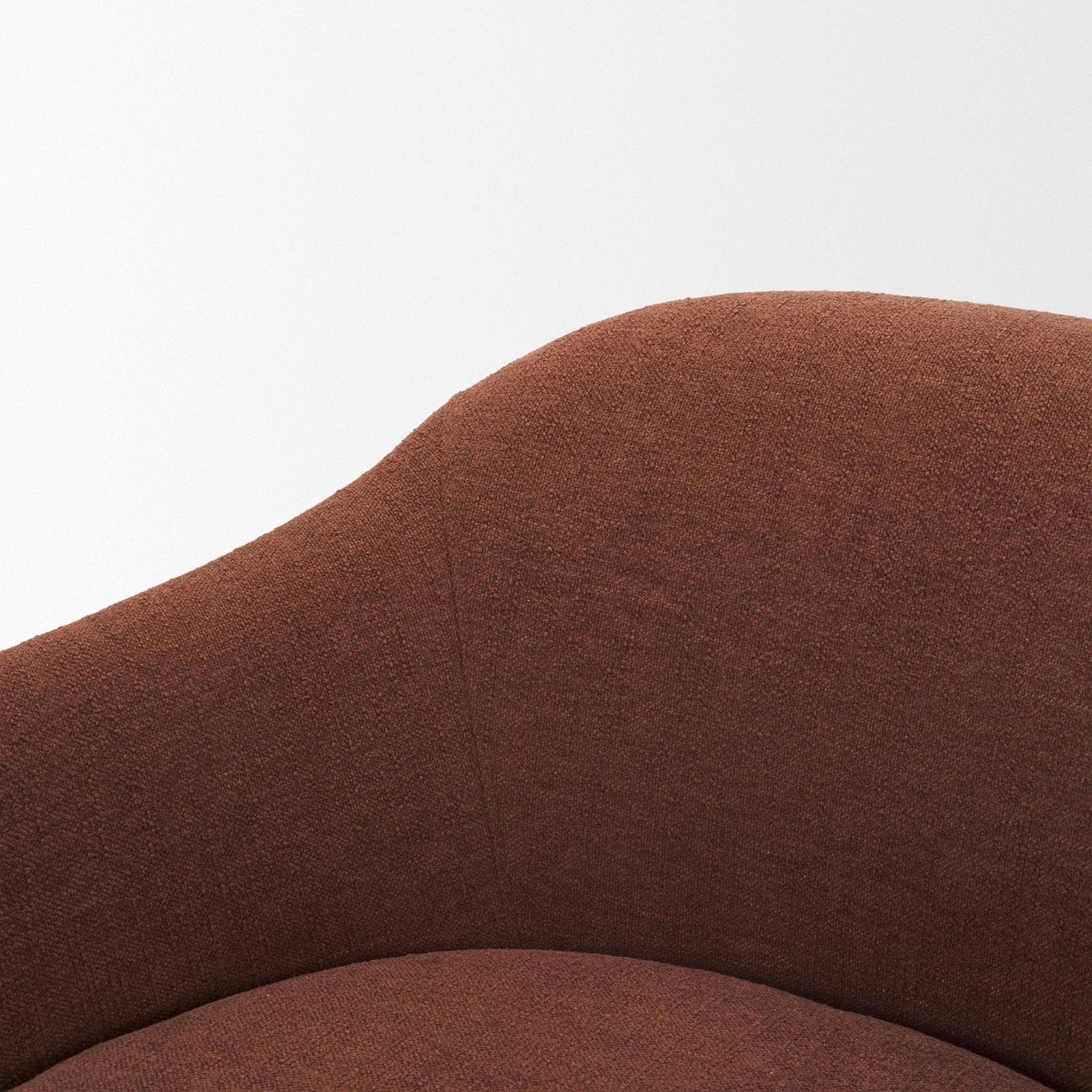 Mercana Hudson Fabric Upholstered Swivel Chair