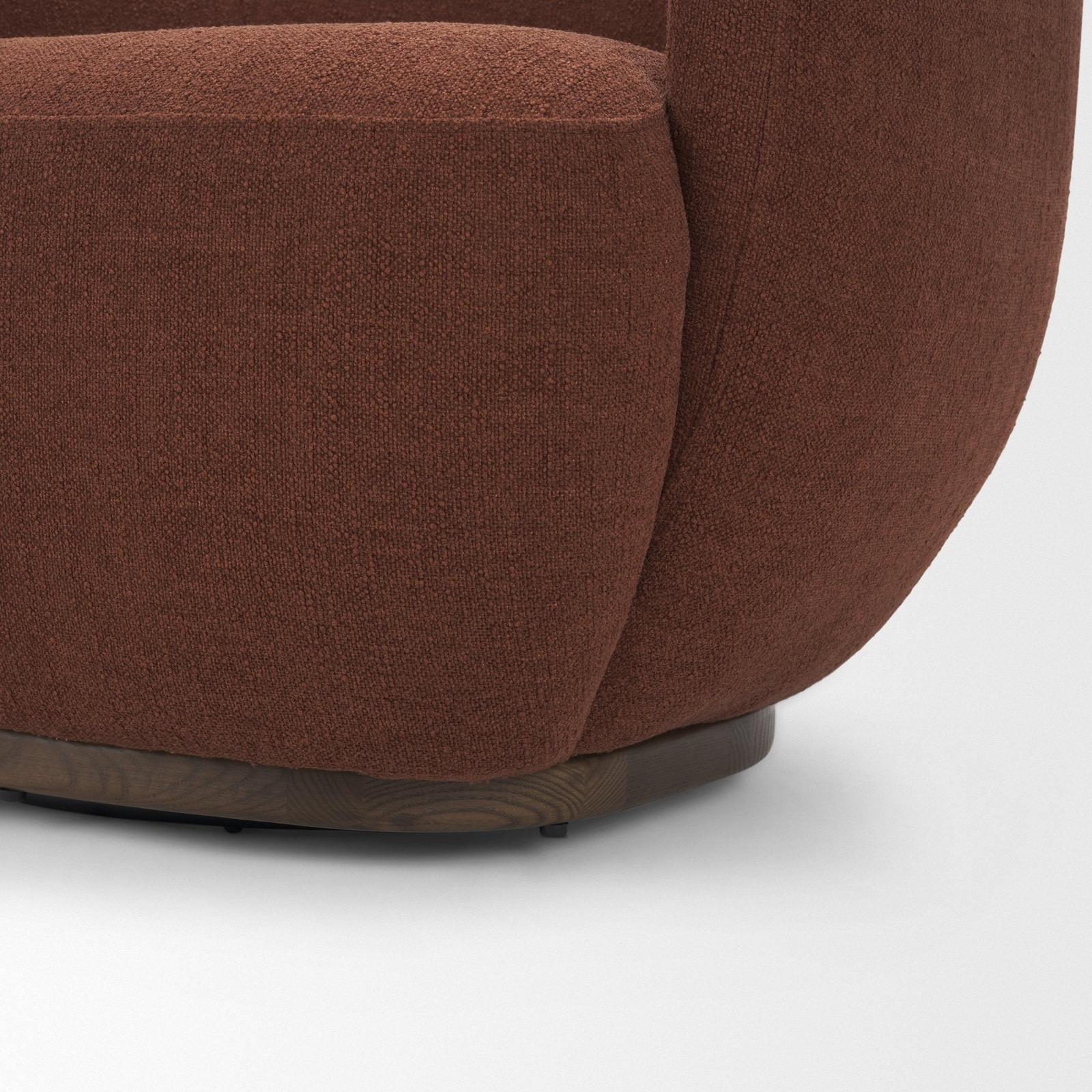 Mercana Hudson Fabric Upholstered Swivel Chair