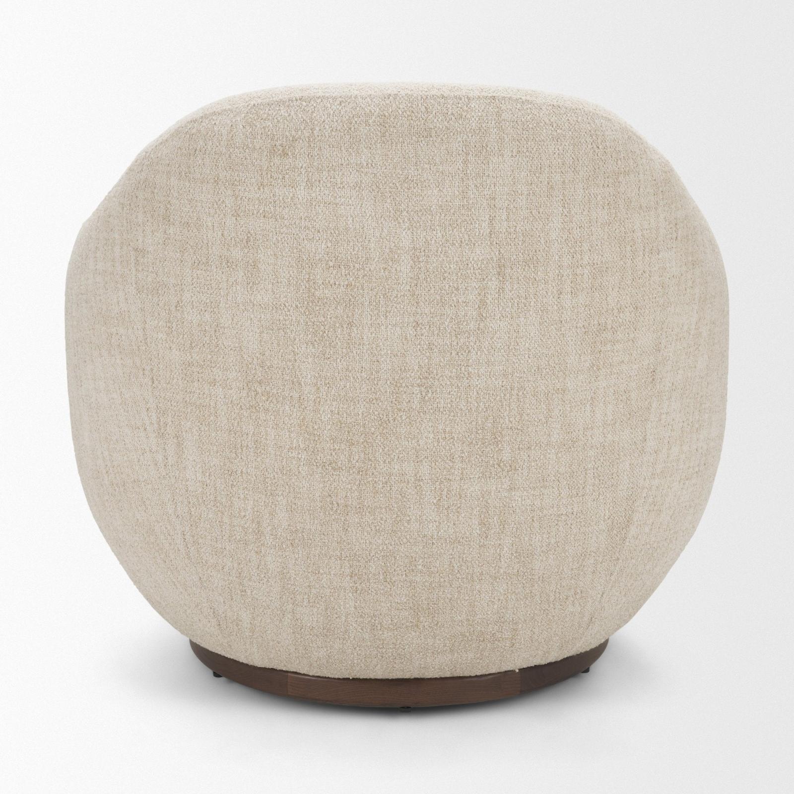 Mercana Hudson Fabric Upholstered Swivel Chair