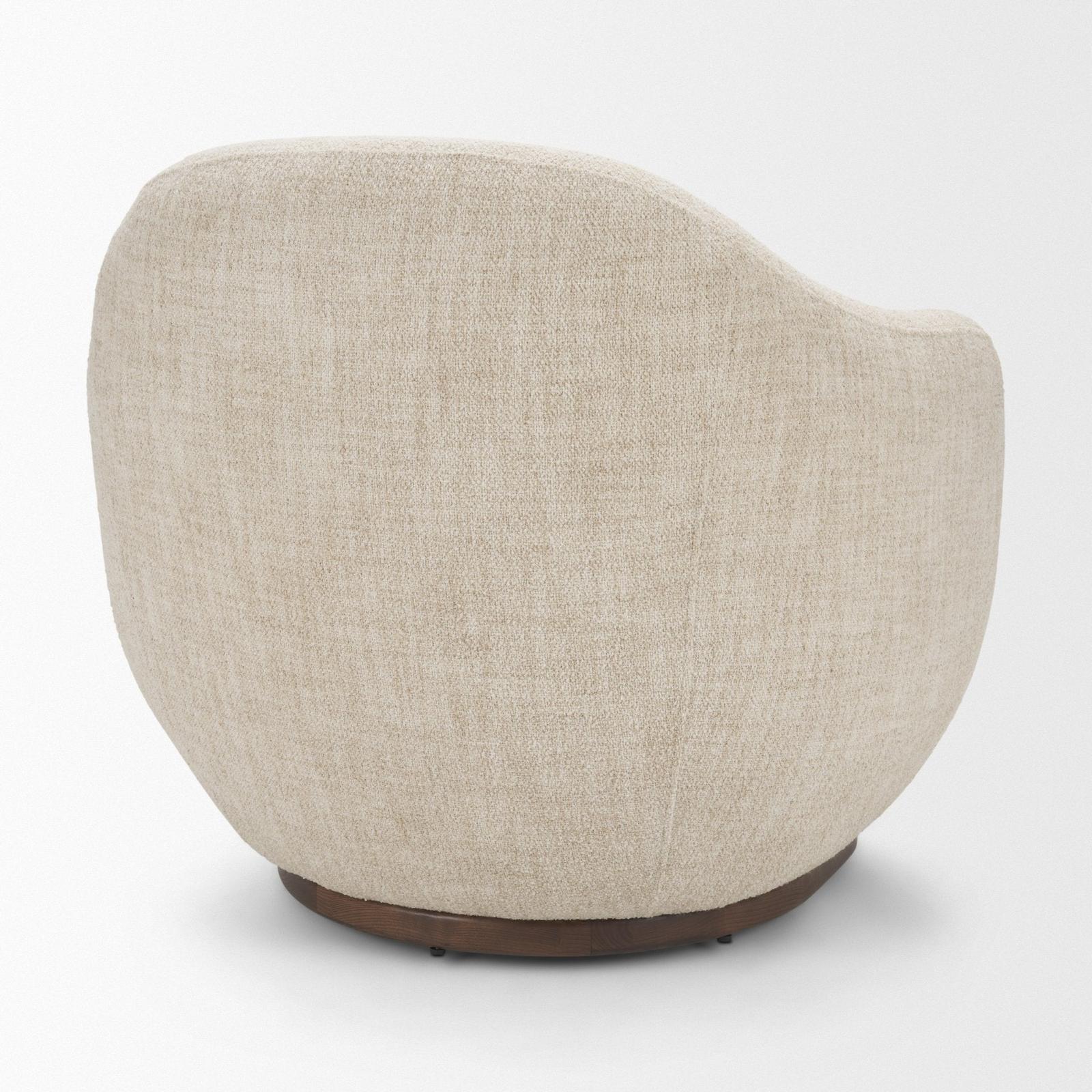 Mercana Hudson Fabric Upholstered Swivel Chair