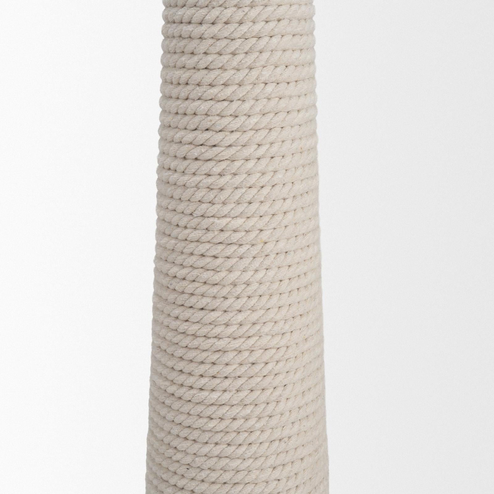 Mercana Newport Woven Rope Tapered Base Floor Lamp