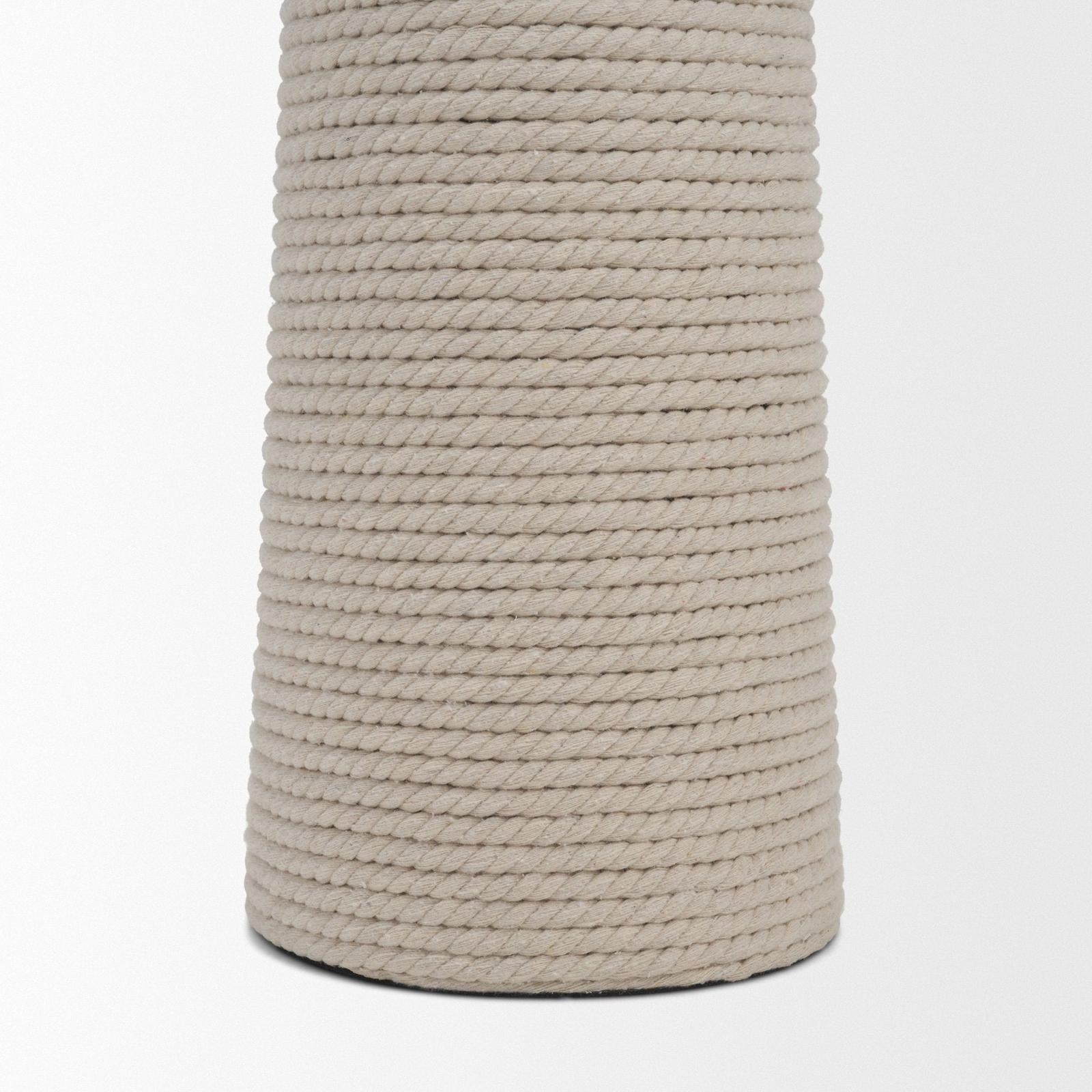 Mercana Newport Woven Rope Tapered Base Floor Lamp