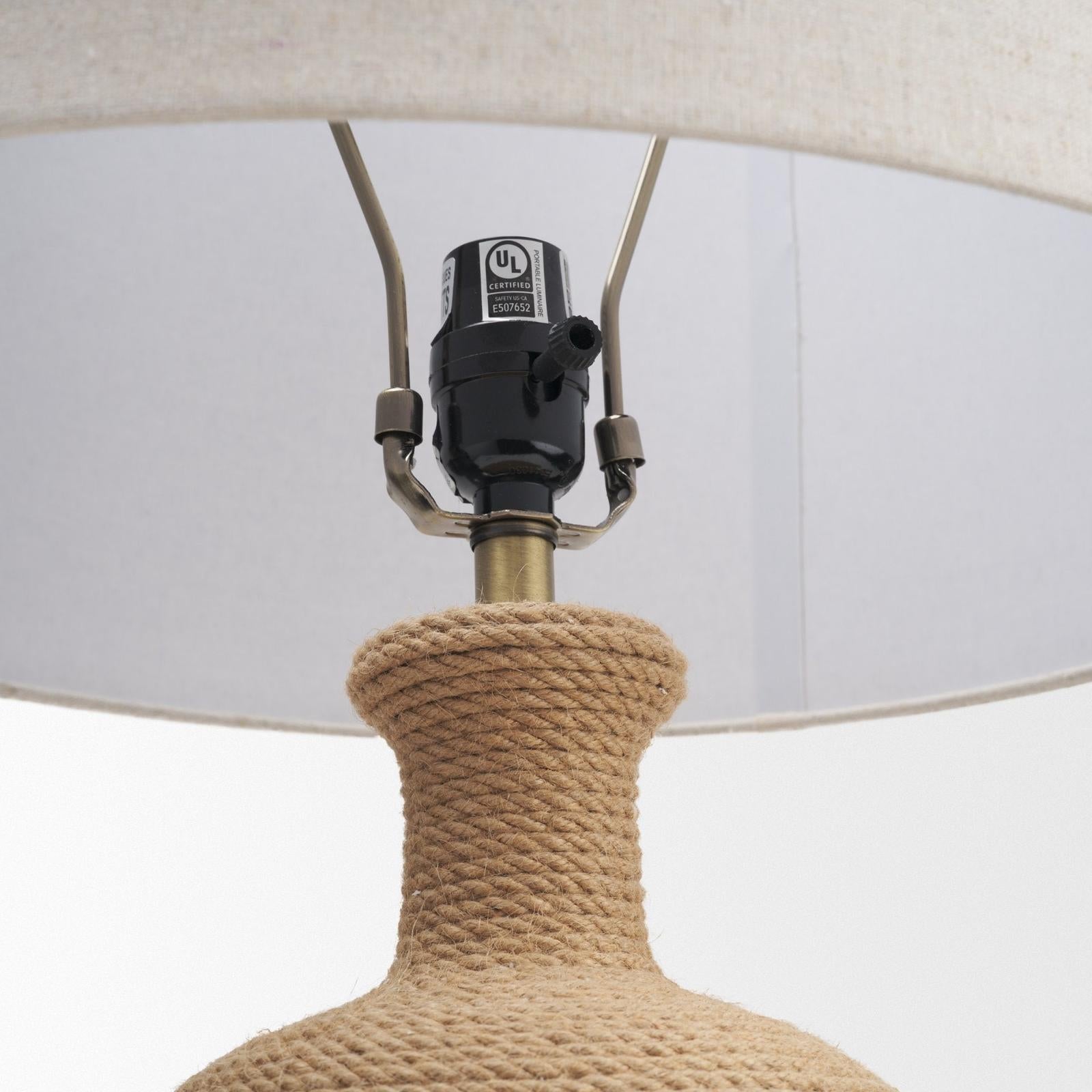 Mercana Portofino Abaca Rope Table Lamp