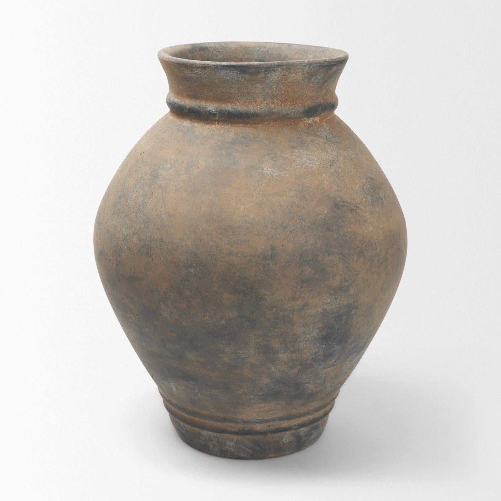 Mercana Cotto Weathered Terracotta Urn Vase