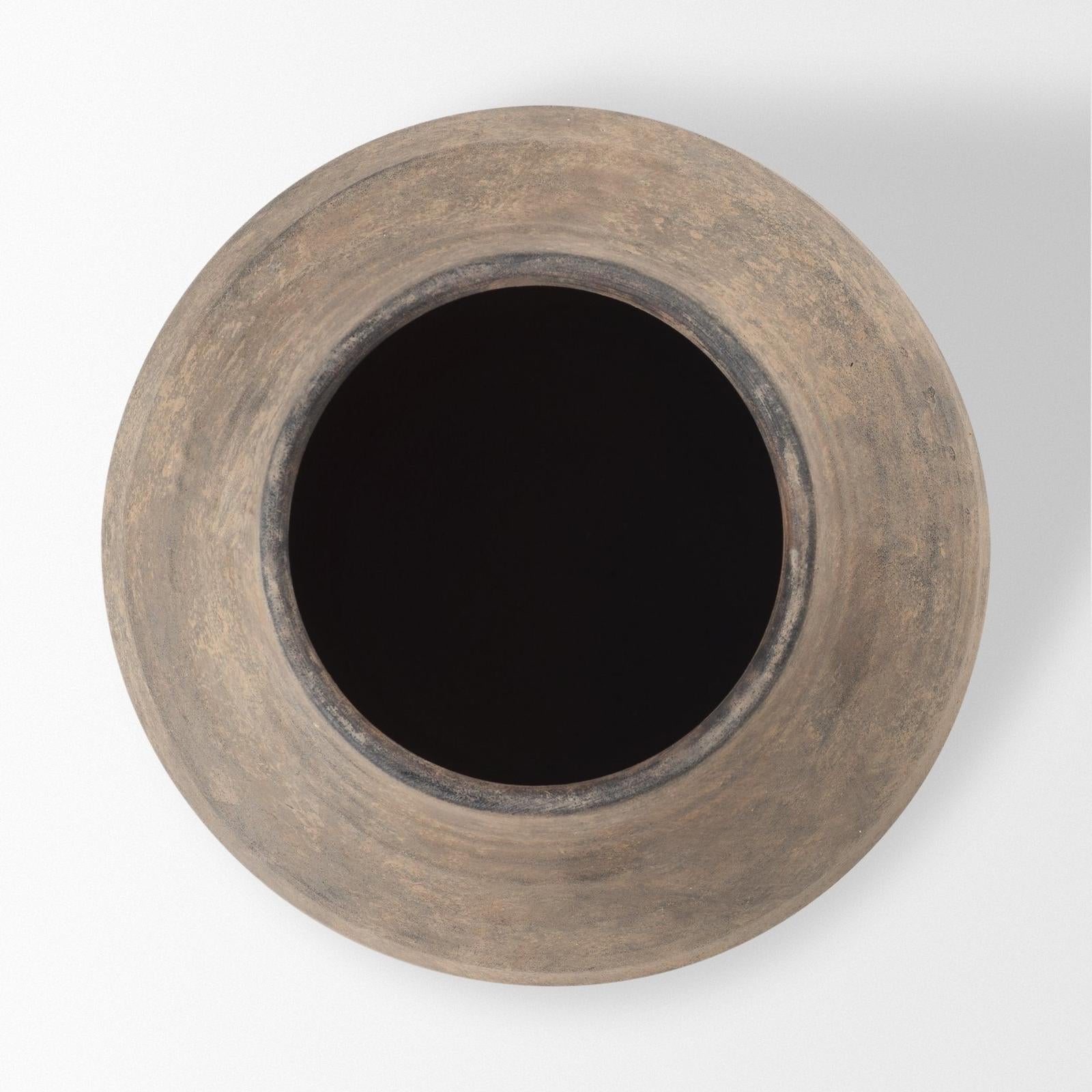Mercana Cotto Weathered Terracotta Urn Vase