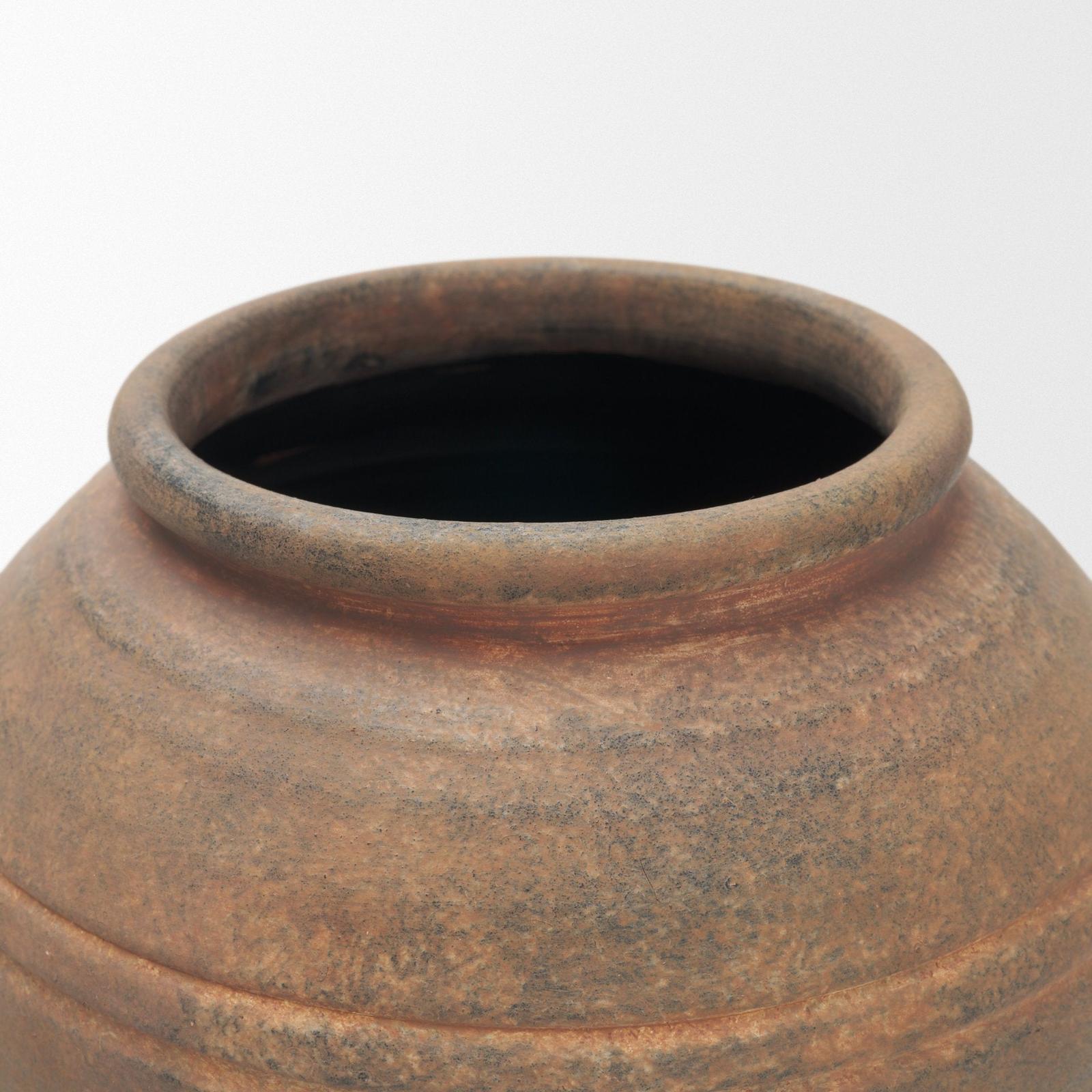 Mercana Cotto Weathered Terracotta Urn Vase