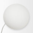 Mercana Caldo Marble Base w/ Frosted Glass Globe Table Lamp