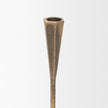 Mercana Naja Antique Brass Metal Double Taper Candle Holder