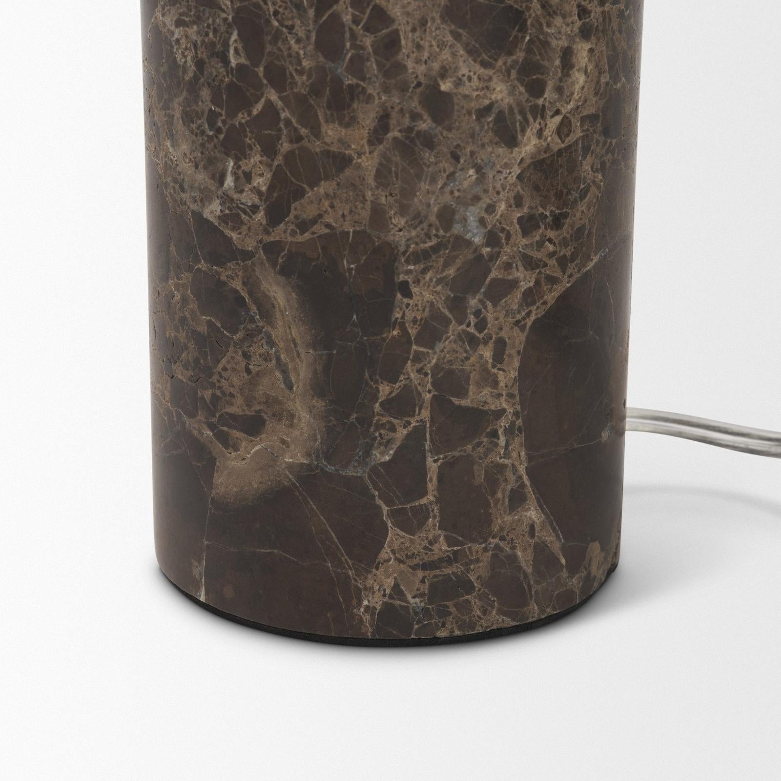 Mercana Caldo Marble Base w/ Frosted Glass Globe Table Lamp