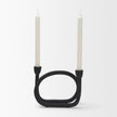 Mercana Serpens Black Metal Candle Holder
