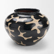 Mercana Bosma Black and Cream Ceramic Urn