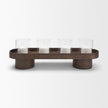 Mercana Plinth Wood w/ Glass Candle Holder