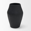Mercana Patine Wide Metal Fluted Decorative Vase