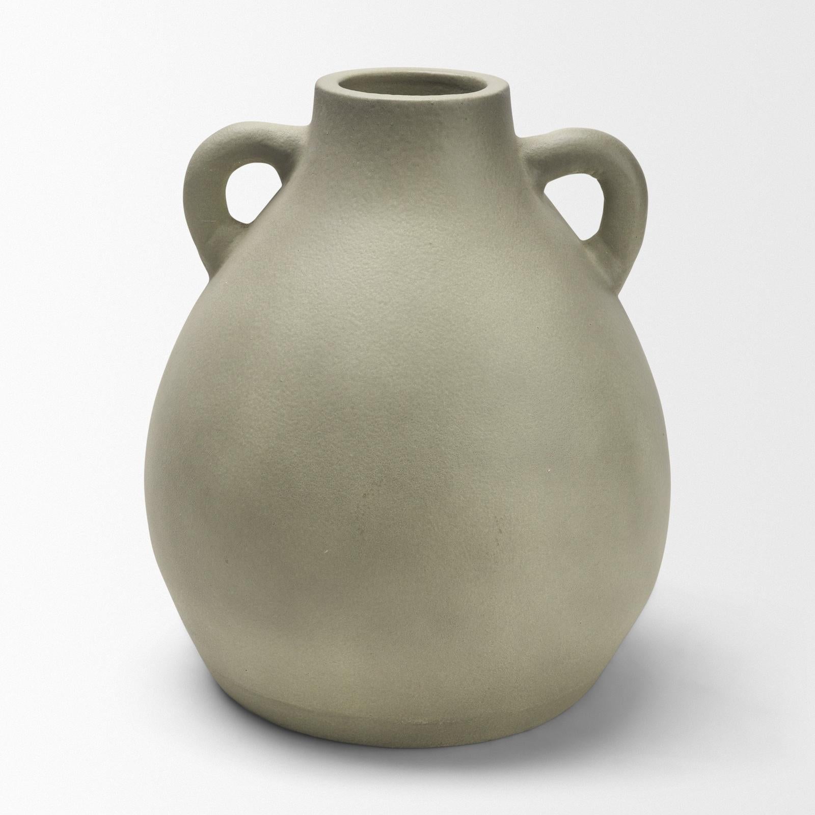Mercana Cantara Sage Green Ceramic Milk Jug w/ Handles