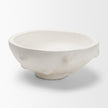 Mercana Punto White Paper Mache Dotted Centerpiece Bowl