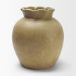 Mercana Melo Distressed Citron Yellow Ceramic Vase