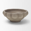 Mercana Konya Earthen Gray-Brown Dotted Paper Mache Centerpiece Bowl