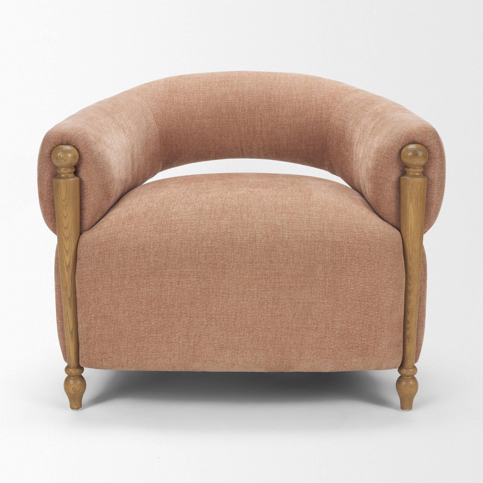 Mercana Margaux Open Back Barrel Accent Chair