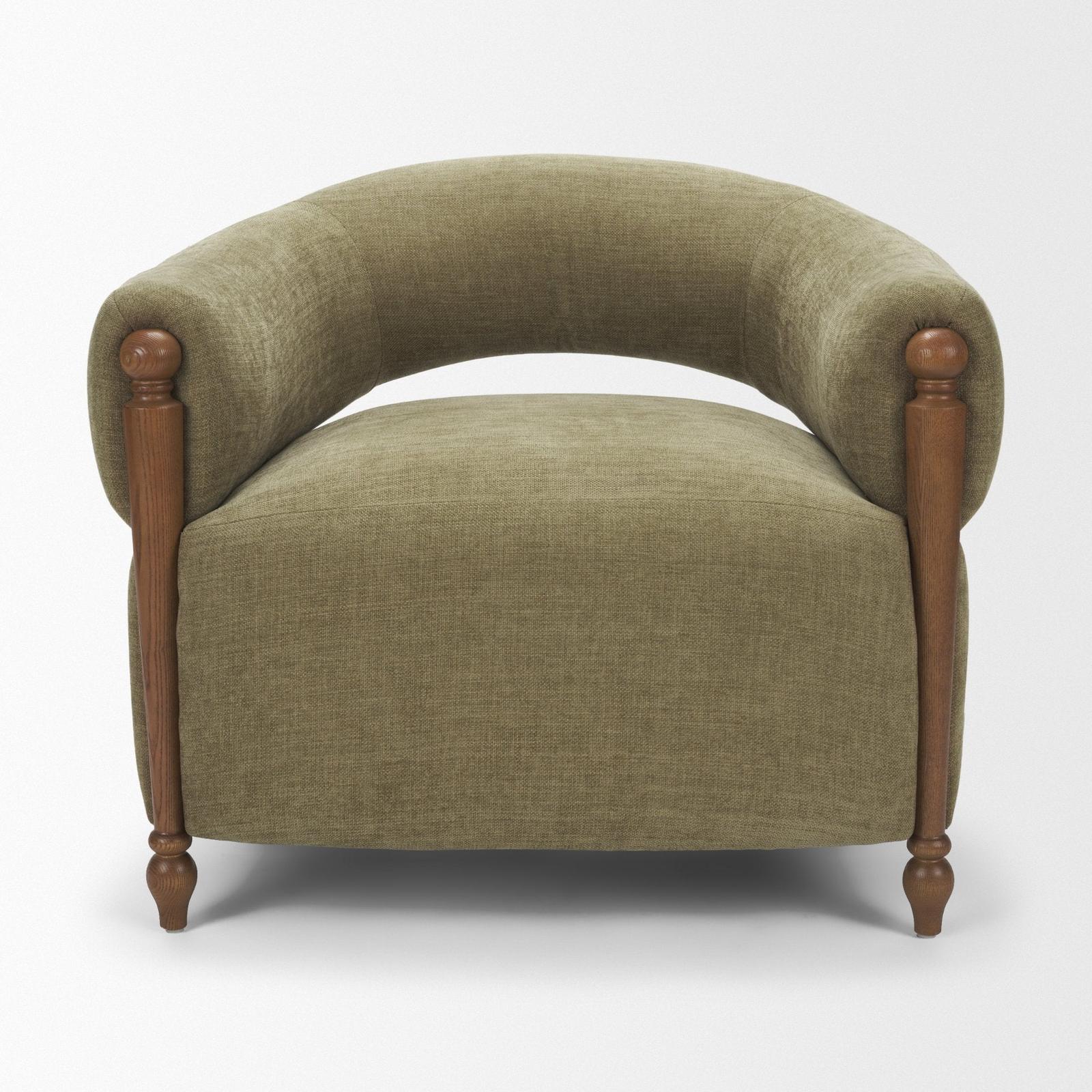 Mercana Margaux Open Back Barrel Accent Chair