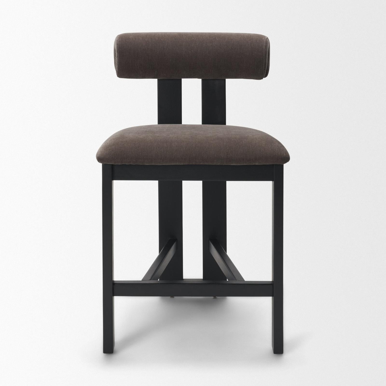 Mercana Tribeca Curve Open Back Tripod Frame Counter Stool