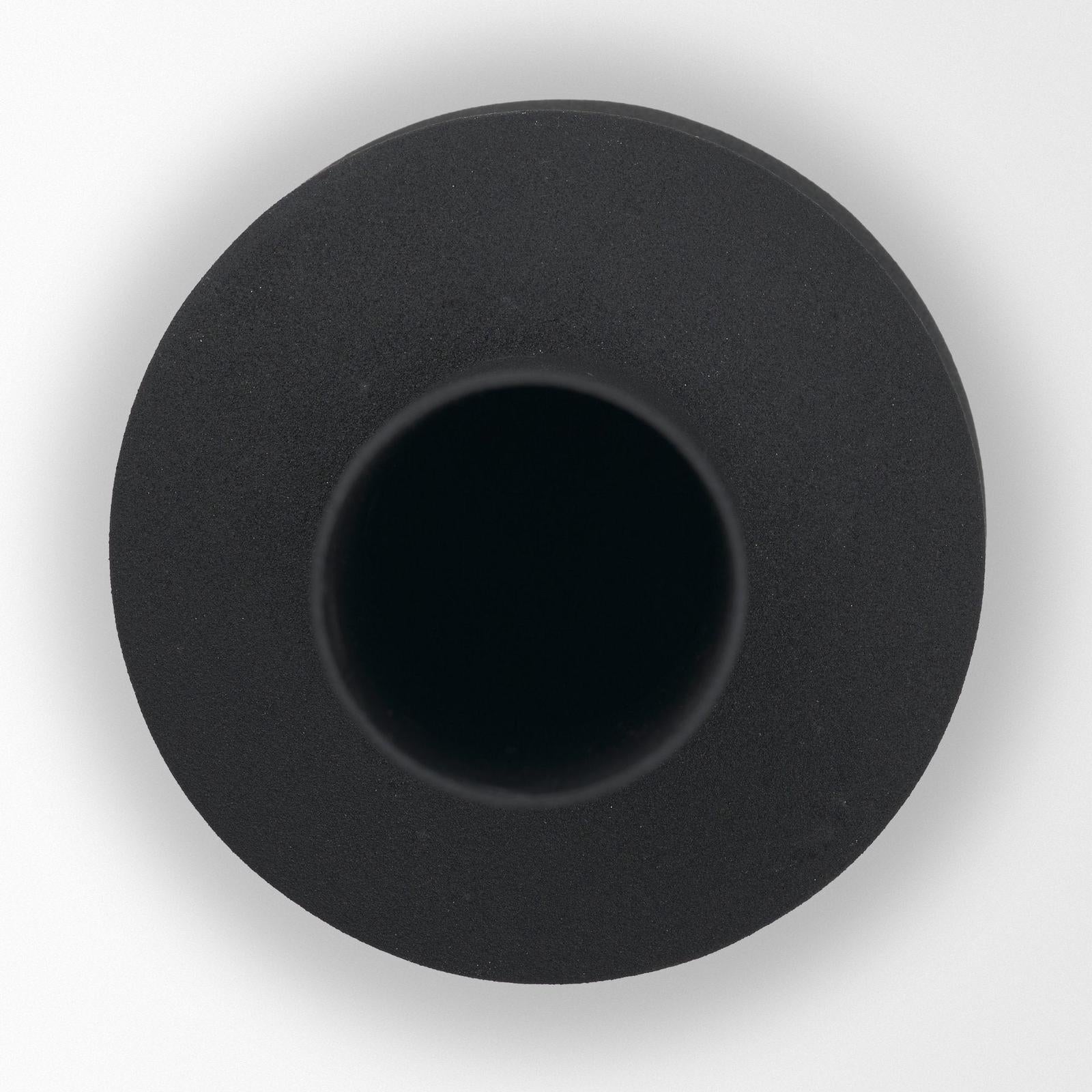 Mercana Veda Black Metal Geometric Vase
