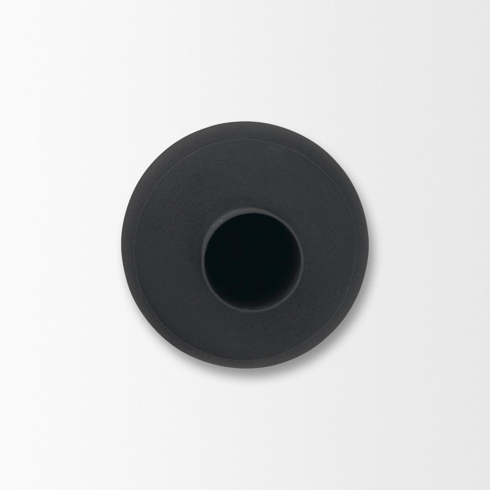 Mercana Veda Black Metal Geometric Vase