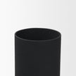 Mercana Veda Black Metal Geometric Vase