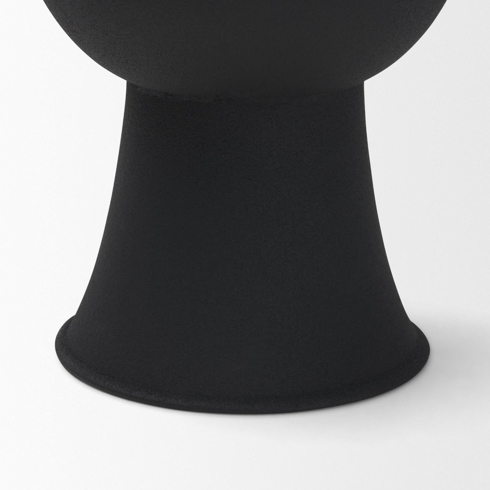 Mercana Veda Black Metal Geometric Vase