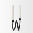 Mercana Serpens Black Metal Candle Holder