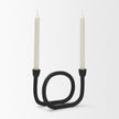 Mercana Serpens Black Metal Candle Holder