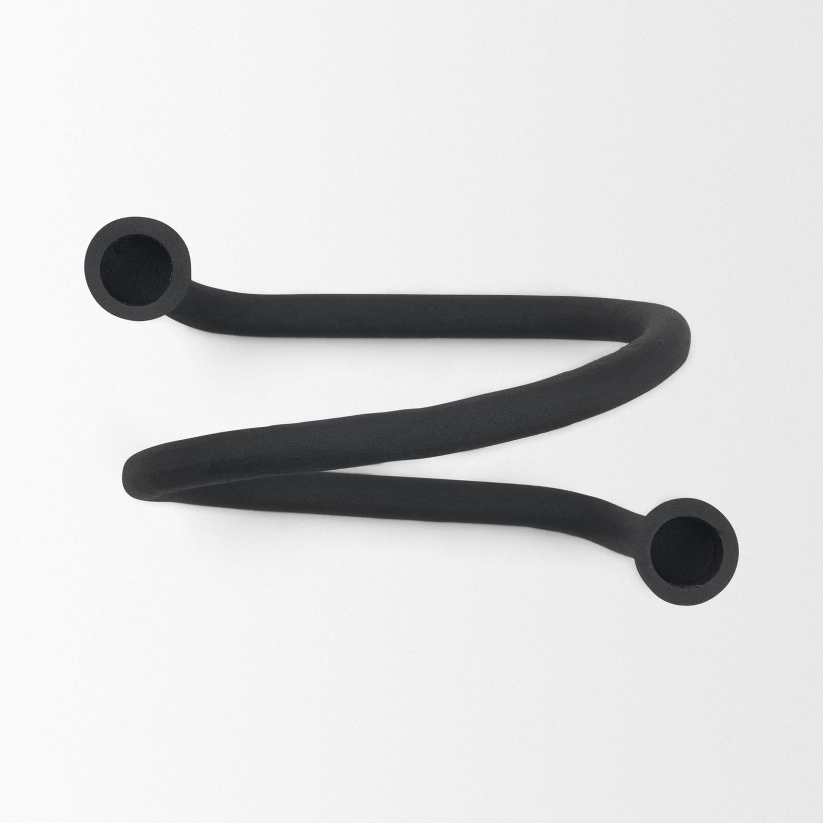 Mercana Serpens Black Metal Candle Holder