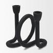 Mercana Serpens Black Metal Candle Holder