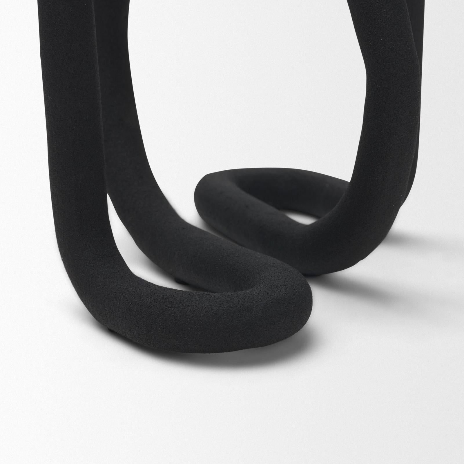 Mercana Serpens Black Metal Candle Holder